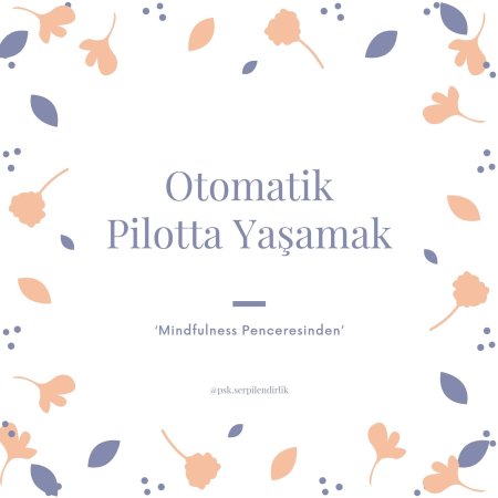 Otomatik pilotta yaşamak