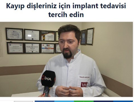 Kayıp dişleriniz için implant tedavisi tercih edin