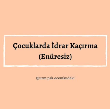 Çocuklarda idrar kaçırma (enüresiz)
