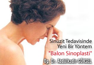 Sinüzit tedavisinde yeni bir yöntem