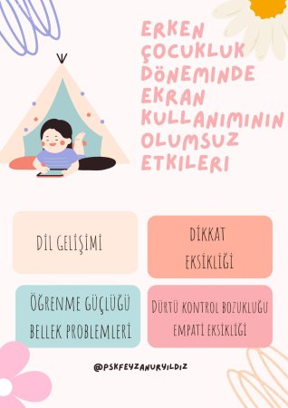 Erken çocukluk döneminde ekran kullanımının olumsuz etkileri