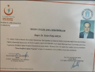 Dr. Ersin Rıza Arda Pratisyen Hekimlik sertifikası