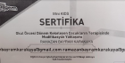 Uzman Dil ve Konuşma Terapisti Ramazan Karakaya Dil Konuşma Bozuklukları sertifikası