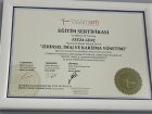 Dyt. Feyzanur Genç Diyetisyen sertifikası