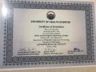 Op. Dr. Muhammed Hanifi Gemci Ortopedi ve Travmatoloji sertifikası