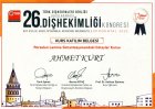 Dt. Ahmet Kurt Diş Hekimi sertifikası