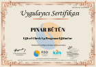 Uzm. Dr. Pınar Bütün Çocuk Sağlığı ve Hastalıkları sertifikası