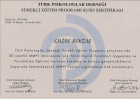 Uzm. Psk. Emine Bektaş Psikoloji sertifikası