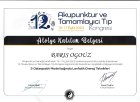 Dr. Barış Oğuz Geleneksel ve Tamamlayıcı Tıp sertifikası