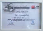 Dt. Seray Candar Diş Hekimi sertifikası