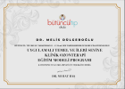 Uzm. Dr. Melis Dülgeroğlu Geleneksel ve Tamamlayıcı Tıp sertifikası