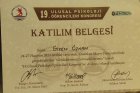 Psk. Gizem Özkan Dolmacı Psikoloji sertifikası
