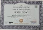 Dyt. Sinem Genç Ardıç Diyetisyen sertifikası