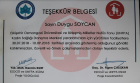 Psk. Dan. Duygu Soycan Psikolojik Danışman sertifikası