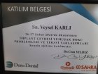 Dt. Veysel Karlı Diş Hekimi sertifikası