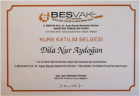 Dyt. Dila Nur Aydoğan Diyetisyen sertifikası