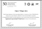Op. Dr. Uğur Tolga Şen Üroloji sertifikası
