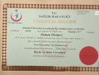 Op. Dr. Osman Dönmez Beyin ve Sinir Cerrahisi sertifikası