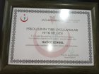 Psk. Hatice Zengel Psikoloji sertifikası