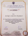 Doç. Dr. Burcu Metin Ökmen Fiziksel Tıp ve Rehabilitasyon sertifikası