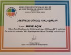Dyt. Buse Açık Diyetisyen sertifikası