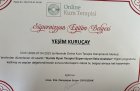 Psk. Yeşim Kuruçay Psikoloji sertifikası