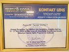 Op. Dr. Tuncer Güney Göz Hastalıkları sertifikası