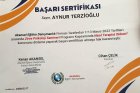 Psk. Aynur TERZİOĞLU Psikoloji sertifikası