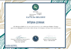 Uzm. Kl. Psk. Büşra Çorak Psikoloji sertifikası