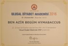Uzm. Dr. Ben Azir Begüm Muradi Dahiliye - İç Hastalıkları sertifikası