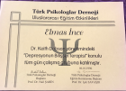 Uzm. Psk. Elmas İnce Kale Psikoloji sertifikası