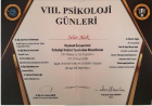Klinik Psikolog  Selin Zivane Klinik Psikolog sertifikası