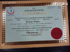 Uzm. Dr. Berkant Sönmez Tıbbi Onkoloji sertifikası