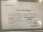 Doç. Dr. Yeşim Hoşcan Kardiyoloji sertifikası