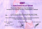 Uzm. Dyt. Güler Tosunbayraktar Diyetisyen sertifikası