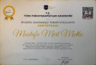 Uzm. Psk. Mustafa Mert Mutlu Psikoloji sertifikası