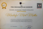 Uzm. Kl. Psk. Mustafa Mert Mutlu Psikoloji sertifikası
