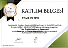 Dyt. Esma Elden Diyetisyen sertifikası