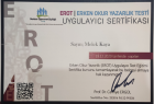 Dil ve Konuşma Terapisti Melek Kaya Dil Konuşma Bozuklukları sertifikası