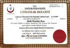 Uzm. Dr. Dt. Halil İbrahim Kısa Diş Hekimi sertifikası