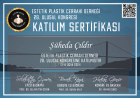 Op. Dr. Şuheda Çıldır Plastik Rekonstrüktif ve Estetik Cerrahi sertifikası