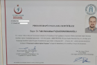 Uzm. Dr. Fatih Mehmethan Paşaosmanoğlu Fiziksel Tıp ve Rehabilitasyon sertifikası