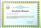 Prof. Dr. Engin Çetinkaya Ortopedi ve Travmatoloji sertifikası