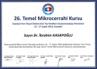 Op. Dr. İbrahim Kasapoğlu Ortopedi ve Travmatoloji sertifikası