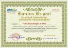 Psk. Vahide Sümeyra Vural Psikoloji sertifikası