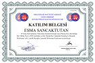 Aile Danışmanı Esma Sancaktutan Aile Danışmanı sertifikası