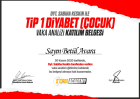 Dyt. Betül Gök Diyetisyen sertifikası