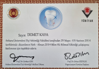 Uzm. Dt. Demet Kaya Şengül Diş Hekimi sertifikası