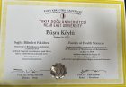 Fzt. Büşra Köylü Fizyoterapi sertifikası