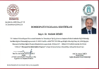 Dr. Hasan Demir Geleneksel ve Tamamlayıcı Tıp sertifikası